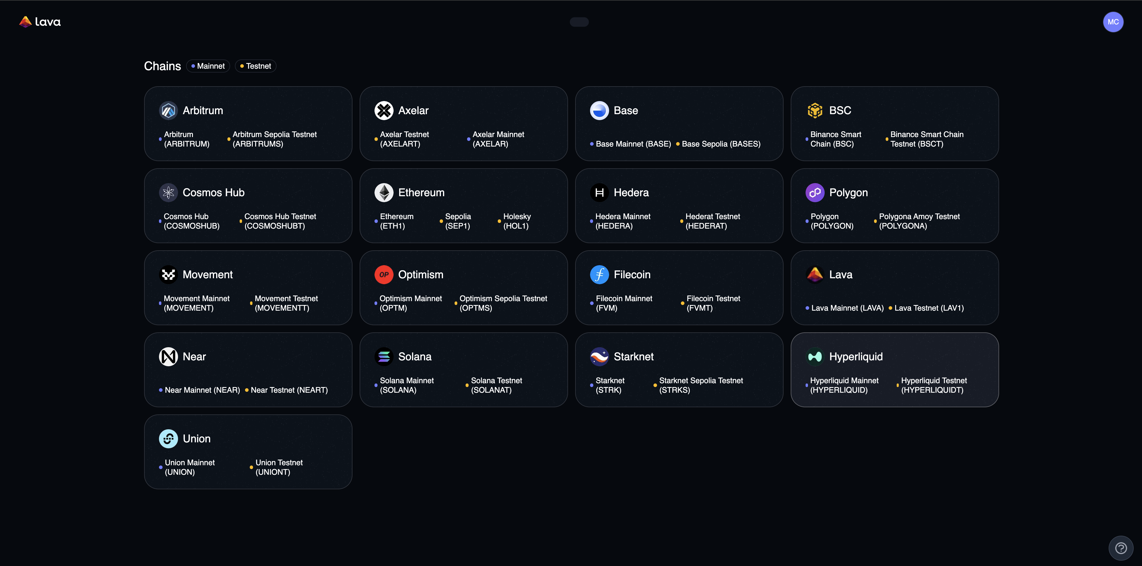 Gateway Portal Dashboard