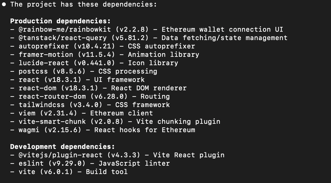 Exercise Repo Dependencies