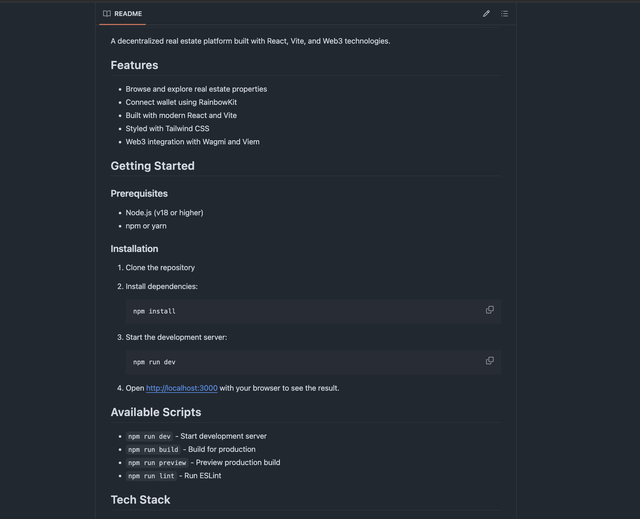 Exercise Repo README Screenshot