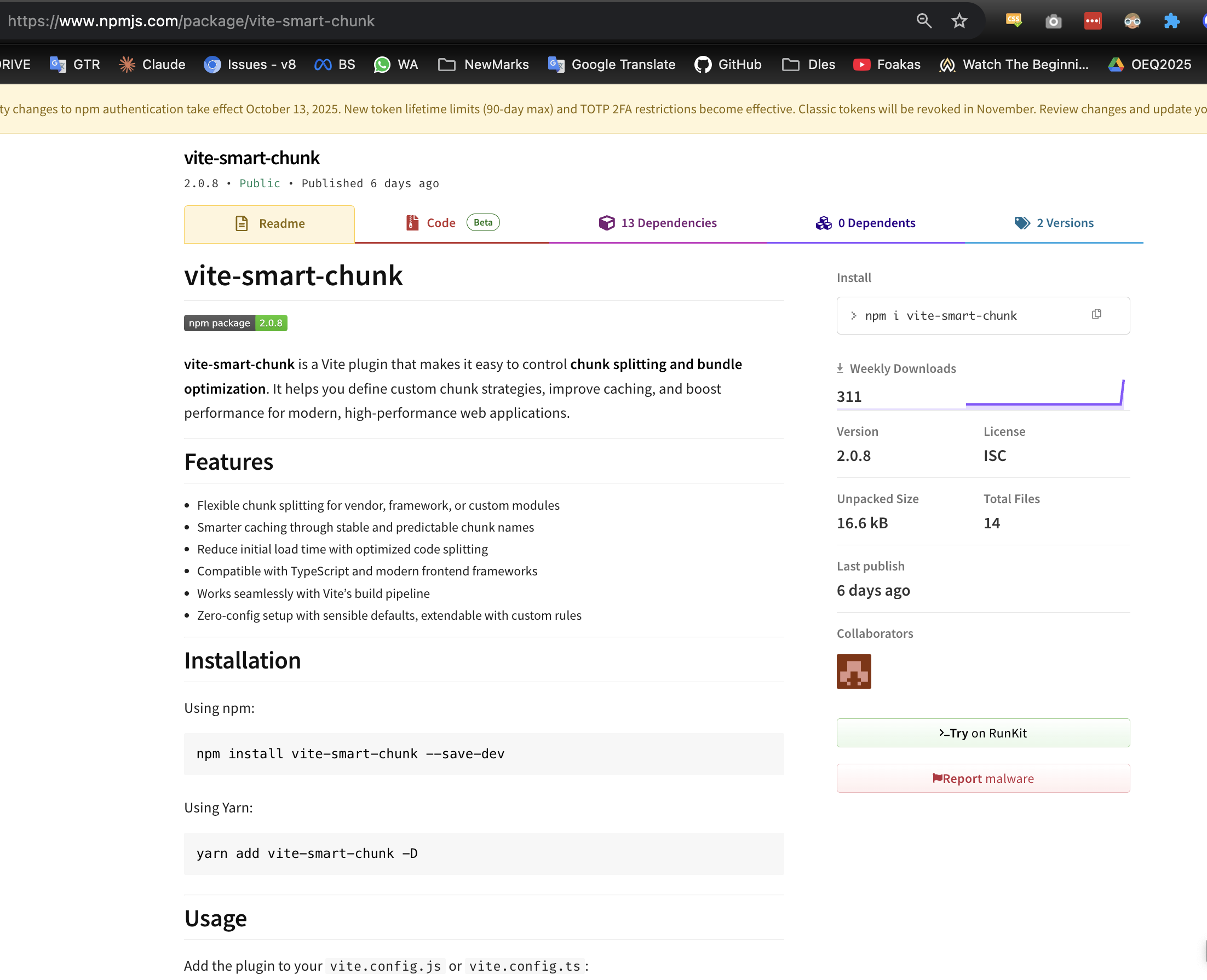 Suspicious NPM Package Before Removal on NPM
