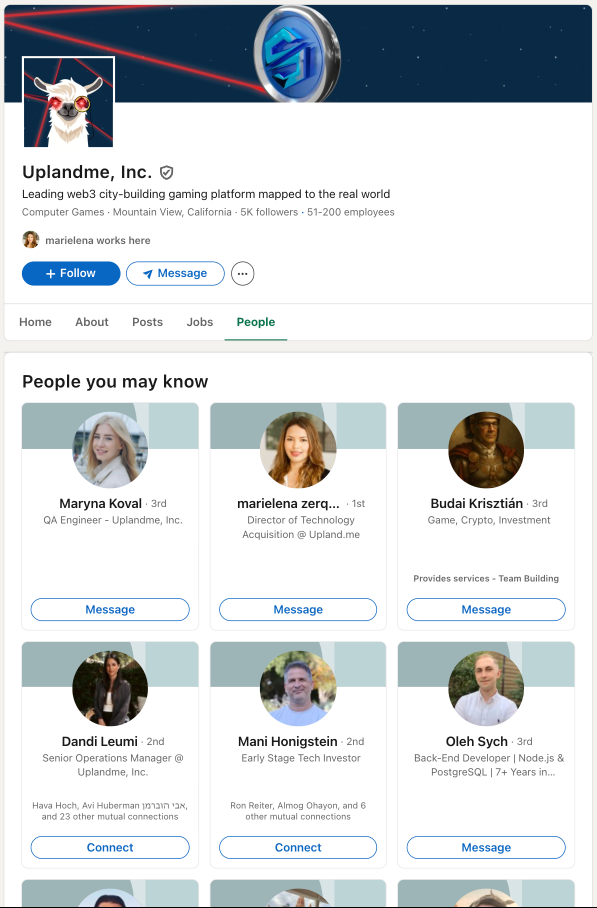 Upland.me Employees